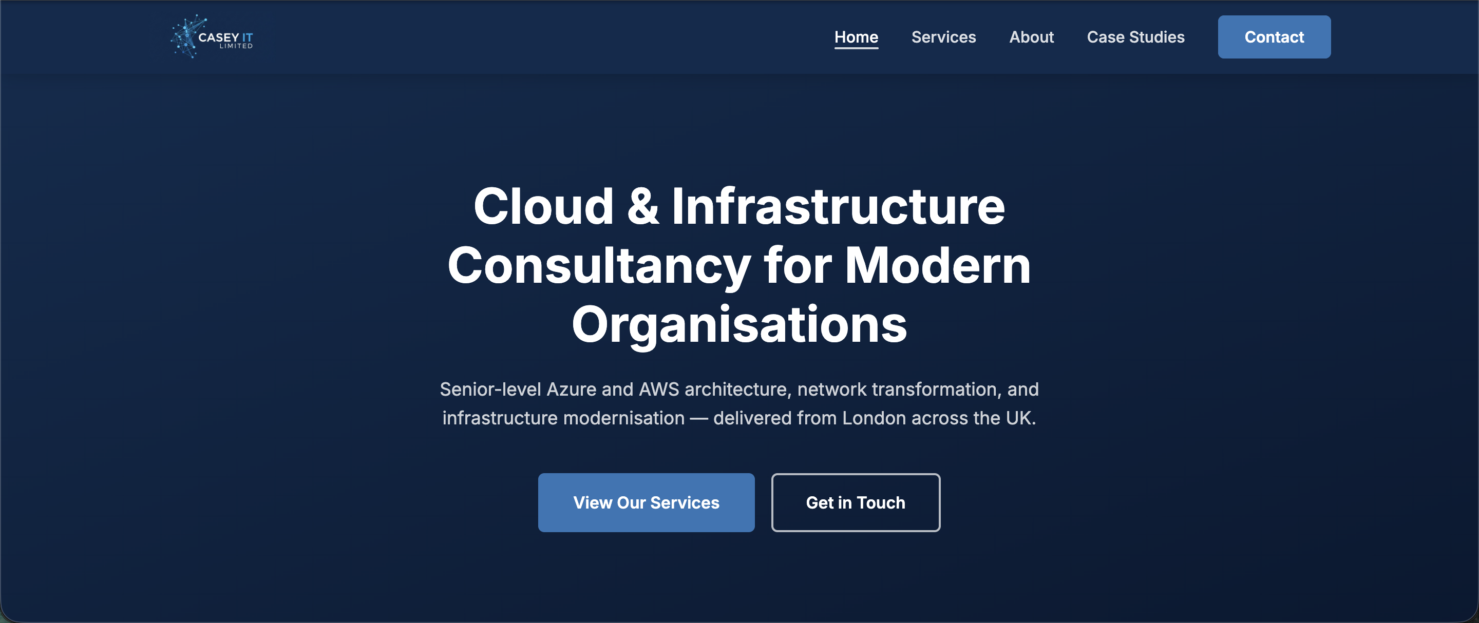 Casey-IT.co.uk website screenshot